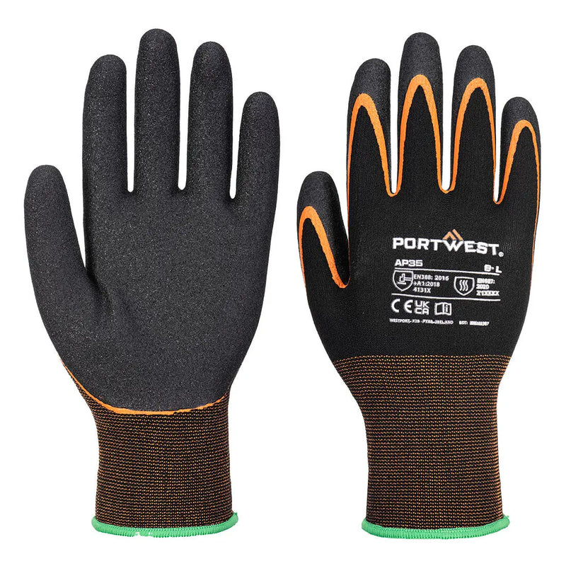Chargez l'image dans la visionneuse de la galerie, Gant nitrile double paume AP35K1RL - protection milieux huileux