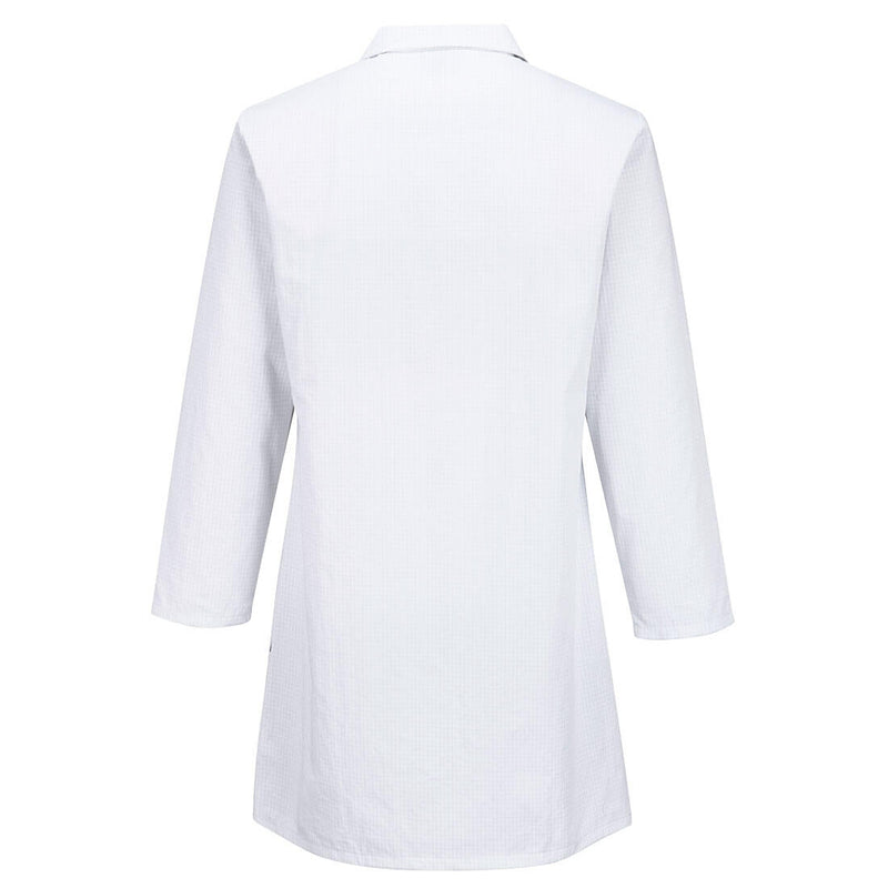 Chargez l'image dans la visionneuse de la galerie, AS10 - Blouse Antistatique ESD, Blanc, vue de dos # Couleur_Blanc