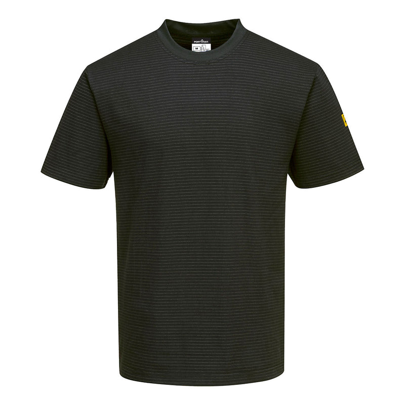 Chargez l'image dans la visionneuse de la galerie, AS20 - T-Shirt antistatique ESD, Noir # Couleur_Noir