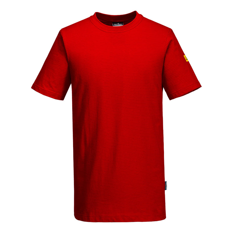 Chargez l'image dans la visionneuse de la galerie, AS20 - T-Shirt antistatique ESD, Rouge foncé # Couleur_Rouge foncé