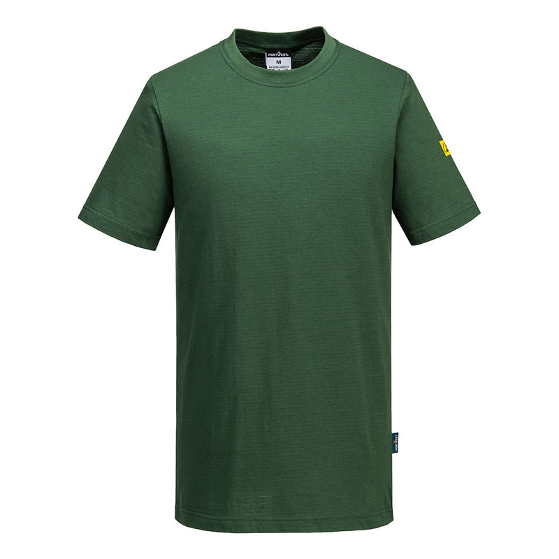 Chargez l'image dans la visionneuse de la galerie, AS20 - T-Shirt antistatique ESD, Vert Forêt # Couleur_Vert Forêt