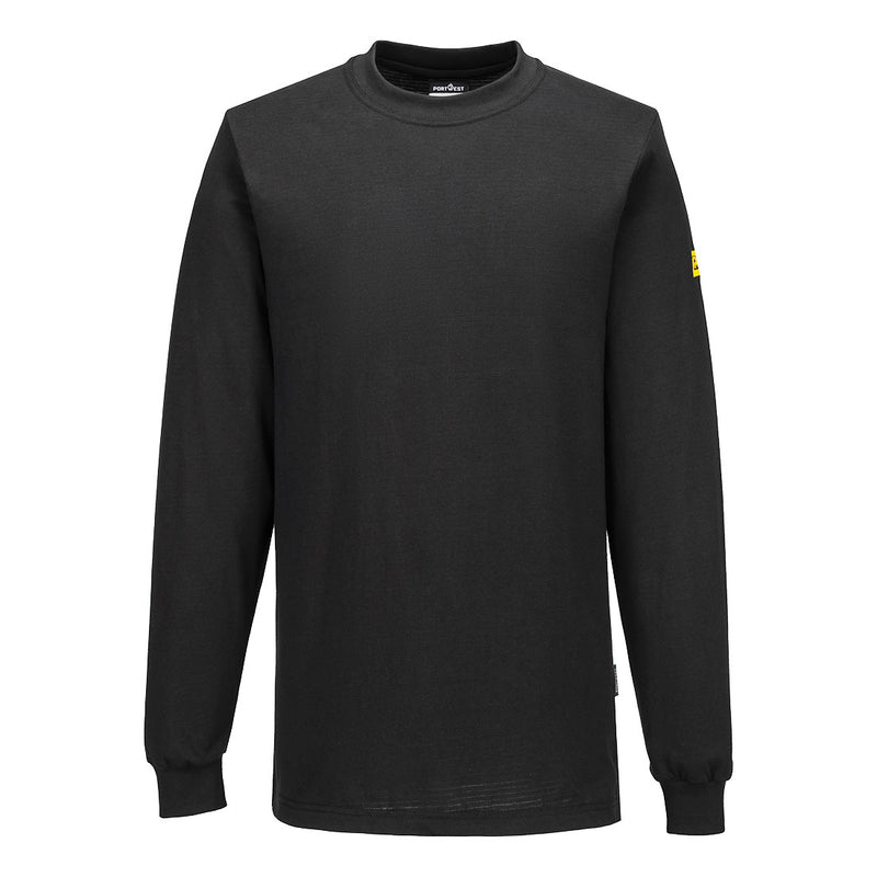 Chargez l'image dans la visionneuse de la galerie, AS22 - T-shirt manches longues antistatique ESD, Noir # Couleur_Noir