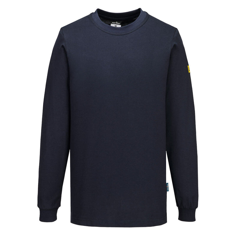 Chargez l'image dans la visionneuse de la galerie, AS22 - T-shirt manches longues antistatique ESD, Marine # Couleur_Marine
