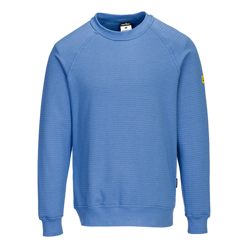 Chargez l'image dans la visionneuse de la galerie, AS24 - sweat shirt anti statique ESD, Bleu Hamilton # Couleur_Bleu Hamilton