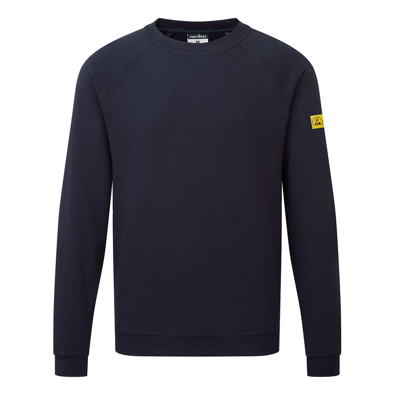 Chargez l'image dans la visionneuse de la galerie, AS24 - sweat shirt anti statique ESD, Marine # Couleur_Marine