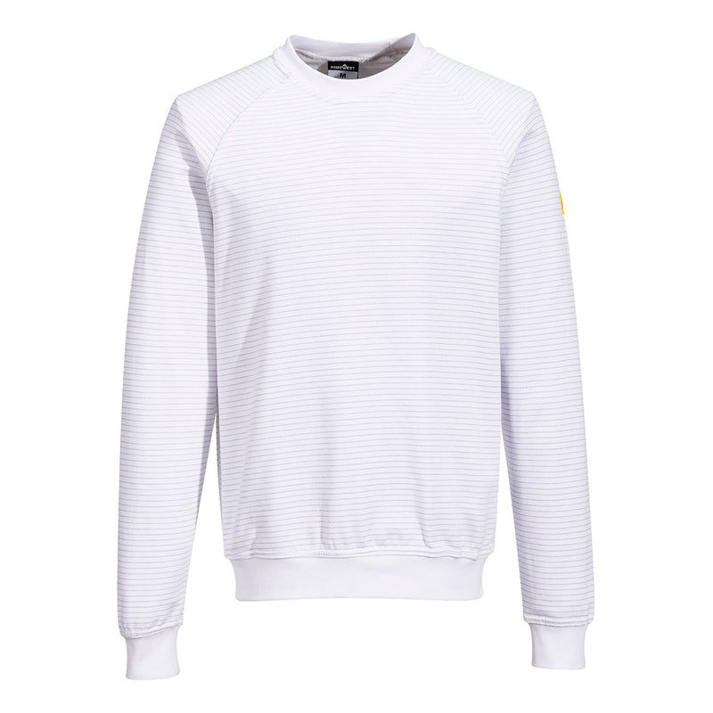 Chargez l'image dans la visionneuse de la galerie, AS24 - sweat shirt anti statique ESD, Blanc # Couleur_Blanc