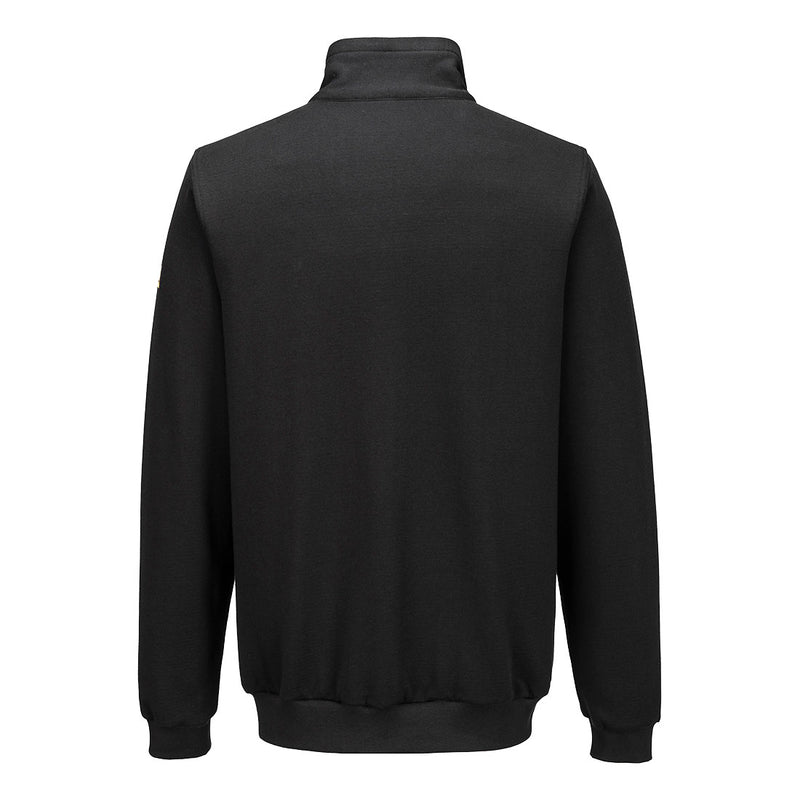 Chargez l'image dans la visionneuse de la galerie, AS25 - sweat shirt anti statique ESD, Noir, vue de dos # Couleur_Noir