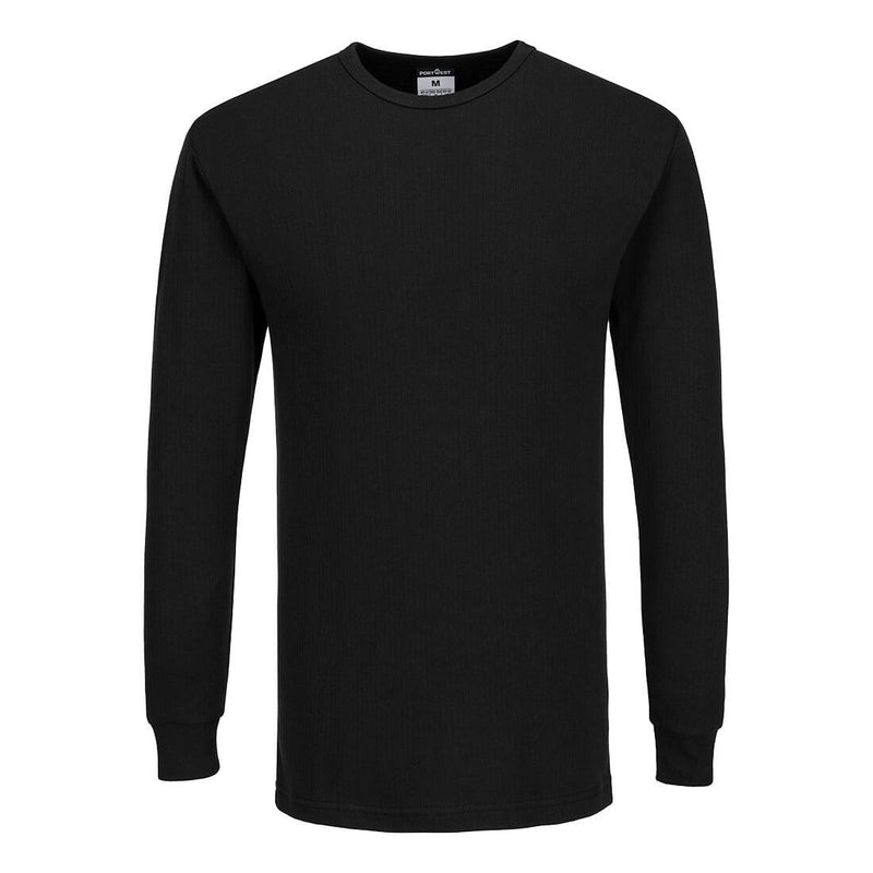 Chargez l'image dans la visionneuse de la galerie, B123 - T-shirt Thermique Manches Longues, Noir # Couleur_Noir