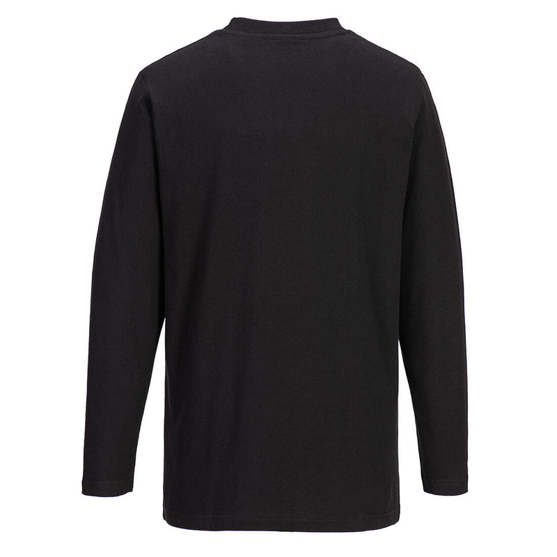 Chargez l'image dans la visionneuse de la galerie, B196 - T-Shirt Manches longues, Noir, vue de dos # Couleur_Noir