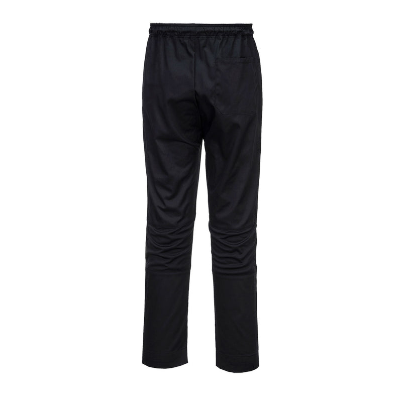 Chargez l'image dans la visionneuse de la galerie, C073 - Pantalon de cuisine MeshAir Pro, Noir, vue de dos # Couleur_Noir