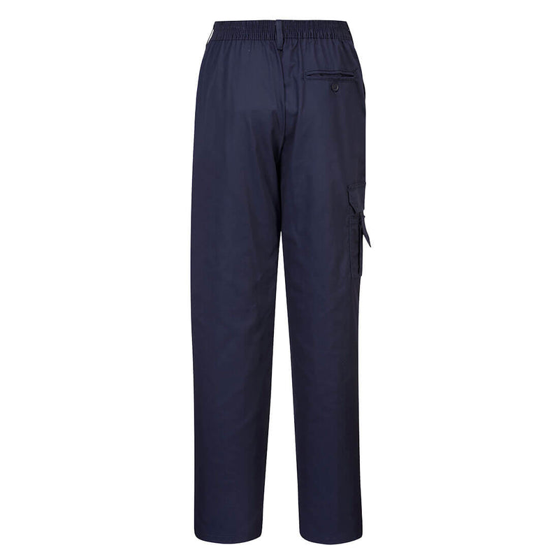 Chargez l'image dans la visionneuse de la galerie, C099 - Pantalon Combat Femme, Marine, vue de dos # Couleur_Marine