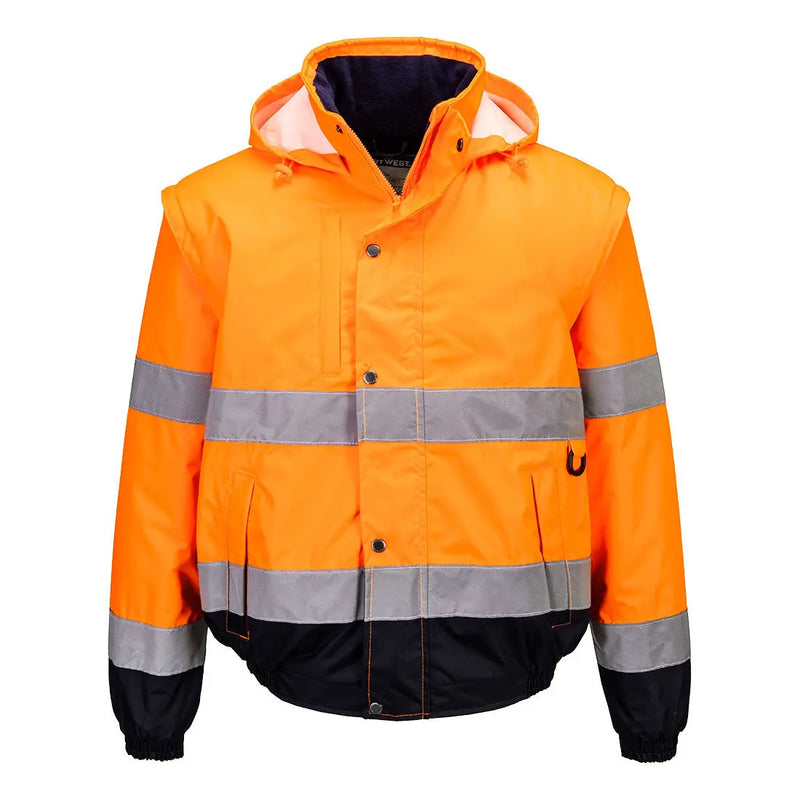 Chargez l'image dans la visionneuse de la galerie, Blouson aviateur HiVis C468 - manches détachables capuche amovible