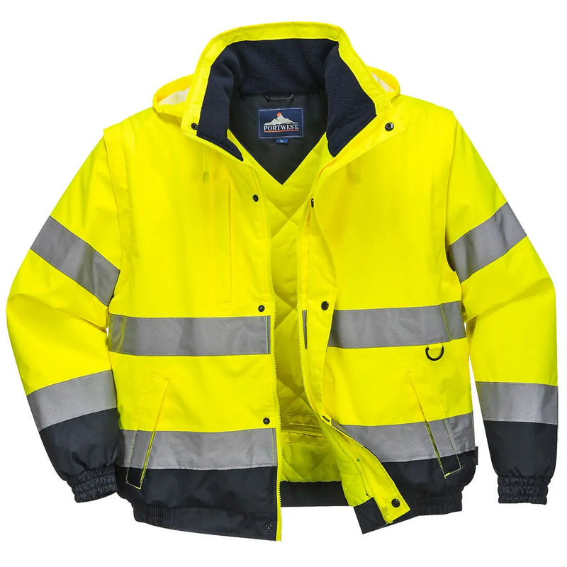 Chargez l'image dans la visionneuse de la galerie, Blouson haute visibilité 2-en-1 C468 - protection imperméable grand froid