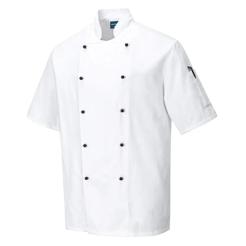 Chargez l'image dans la visionneuse de la galerie, Veste cuisine Kent C734 - manches courtes professionnelle restauration