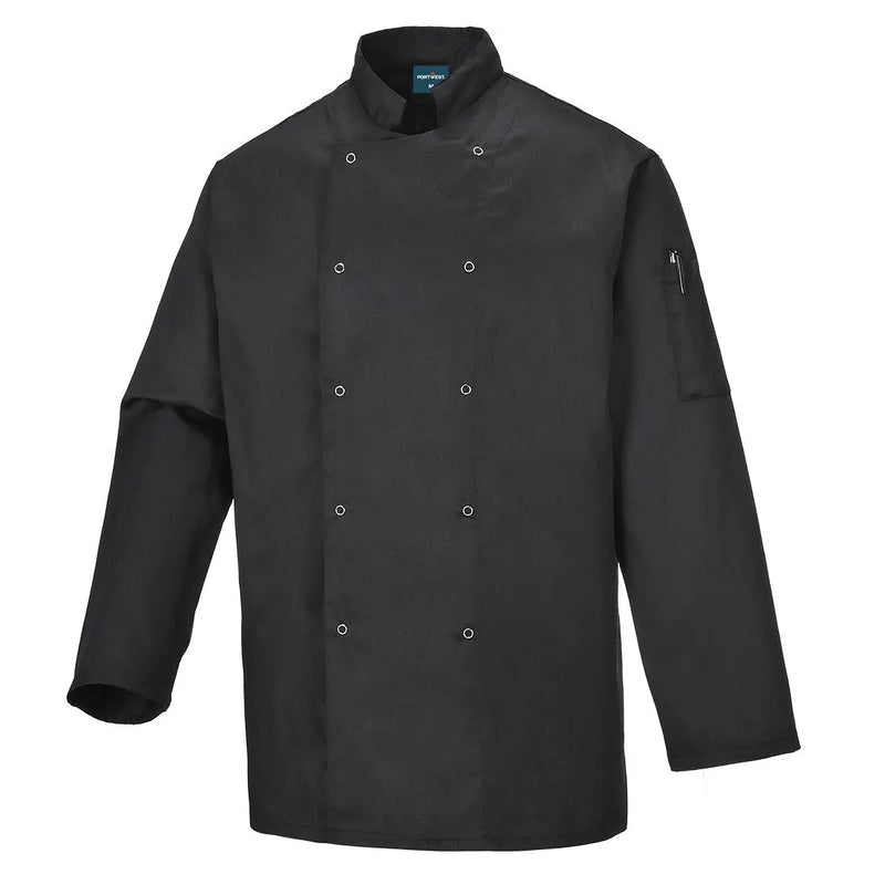 Chargez l'image dans la visionneuse de la galerie, Veste de cuisine professionnelle Suffolk C833 - polycoton sergé blanc