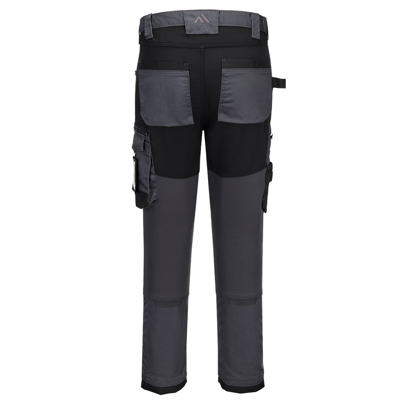 Chargez l'image dans la visionneuse de la galerie, CD846 - Pantalon Stretch WX2, Gris Métal Short, vue de dos # Couleur_Gris Métal Short