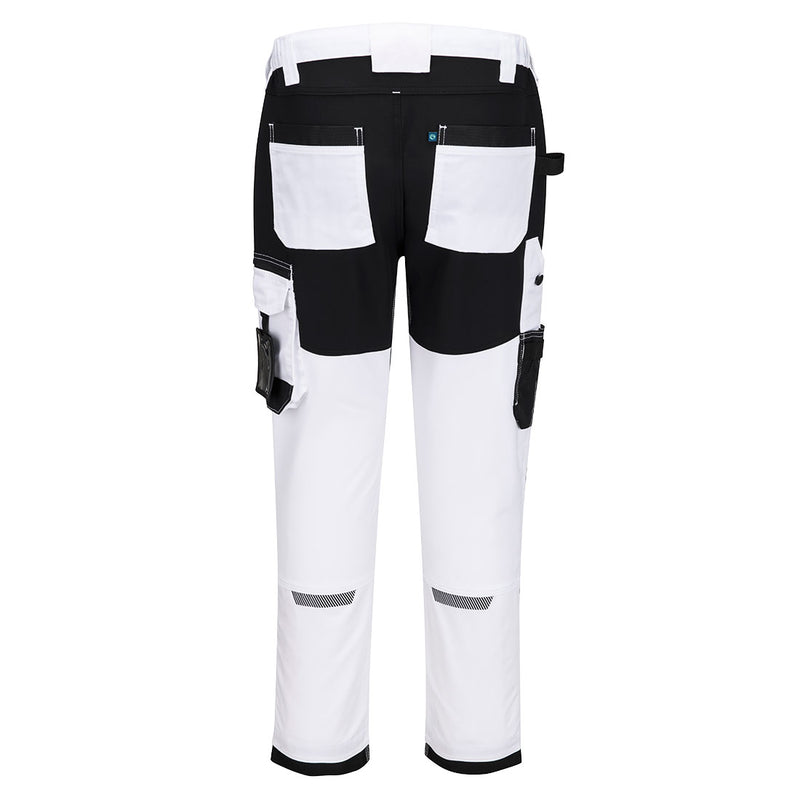 Chargez l'image dans la visionneuse de la galerie, CD846 - Pantalon Stretch WX2, Blanc, vue de dos # Couleur_Blanc