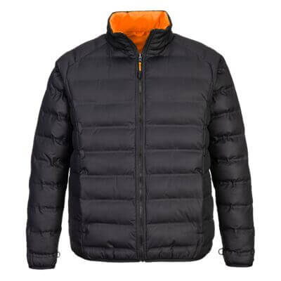Chargez l'image dans la visionneuse de la galerie, DX466 - Parka 4 en 1 DX4 Hi-Vis, Orange/Noir, vue de dos # Couleur_Orange/Noir