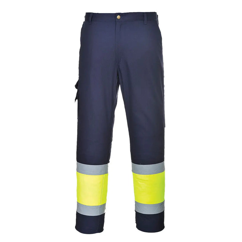 Chargez l'image dans la visionneuse de la galerie, Pantalon combat haute visibilité E049 - protection chantier bicolore