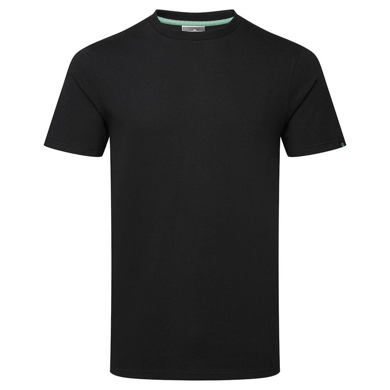 Chargez l'image dans la visionneuse de la galerie, EC195 - T-Shirt en coton biologique recyclable, Noir # Couleur_Noir