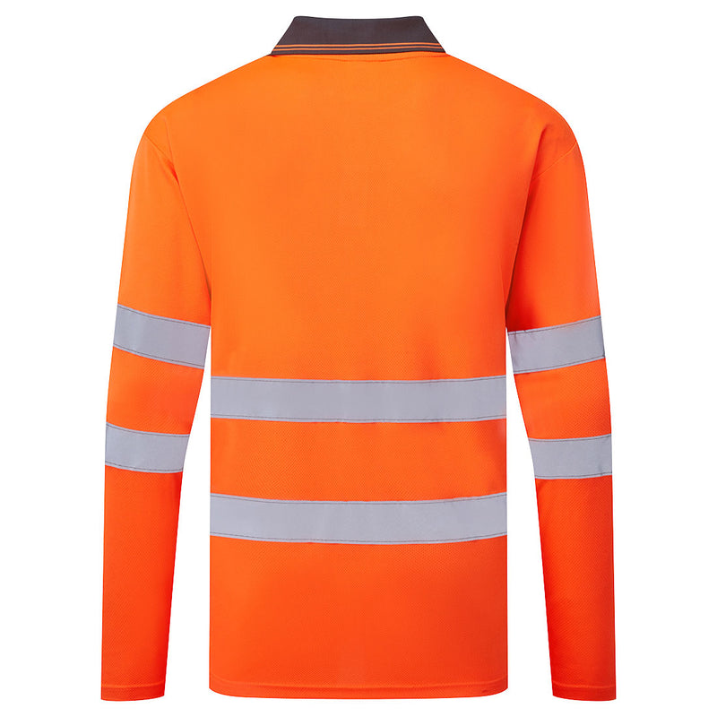 Chargez l'image dans la visionneuse de la galerie, ES277 - ES1 Essential Polo Haute Visibilité M/L, Orange, vue de dos # Couleur_Orange