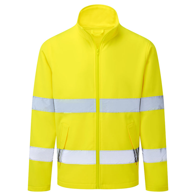 Chargez l'image dans la visionneuse de la galerie, ES428 - ES1 Essential Veste Softshell Haute Visibilité (2L), Jaune # Couleur_Jaune