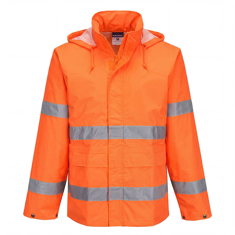 Chargez l'image dans la visionneuse de la galerie, ES440 - ES1 Essential Veste de Pluie Haute Visibilité, Orange # Couleur_Orange