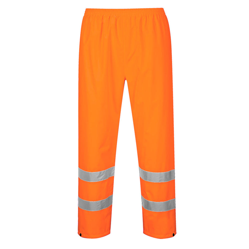 Chargez l'image dans la visionneuse de la galerie, ES441 - ES1 Essential Pantalon de Pluie Haute Visibilité, Orange, vue de dos # Couleur_Orange