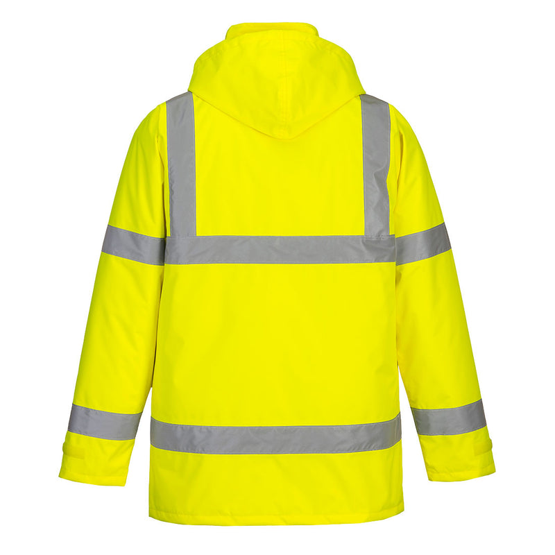 Chargez l'image dans la visionneuse de la galerie, ES460 - Parka HV Essential, Jaune, vue de dos # Couleur_Jaune