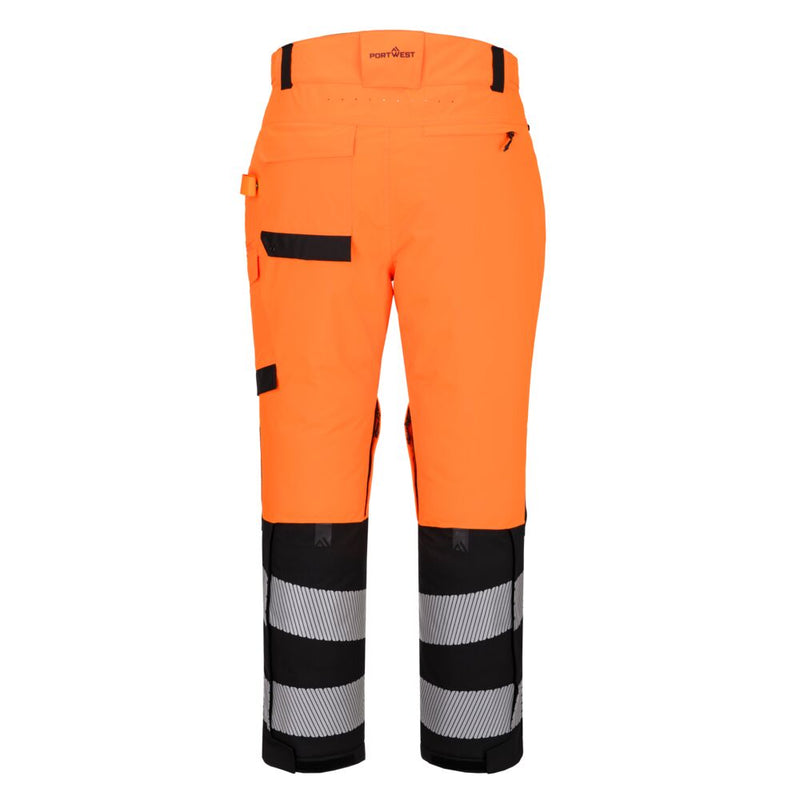 Chargez l'image dans la visionneuse de la galerie, EV402 - Pantalon d'expédition HV EV4, Orange/Noir, vue de dos # Couleur_Orange/Noir