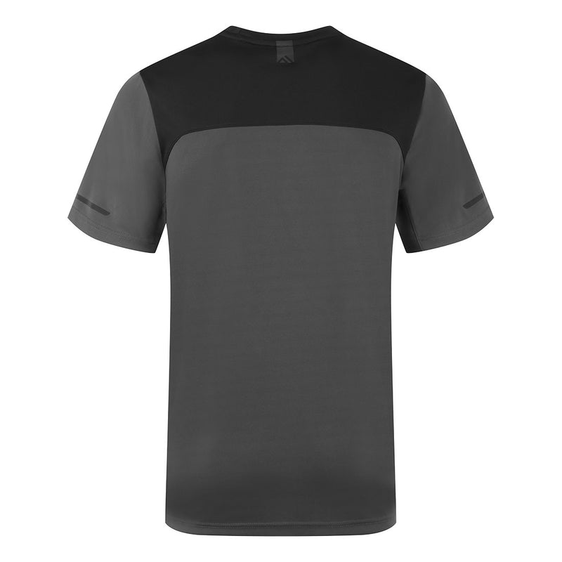 Chargez l'image dans la visionneuse de la galerie, EV411 - Tee shirt léger MC EV4, Gris Métal, vue de dos # Couleur_Gris Métal