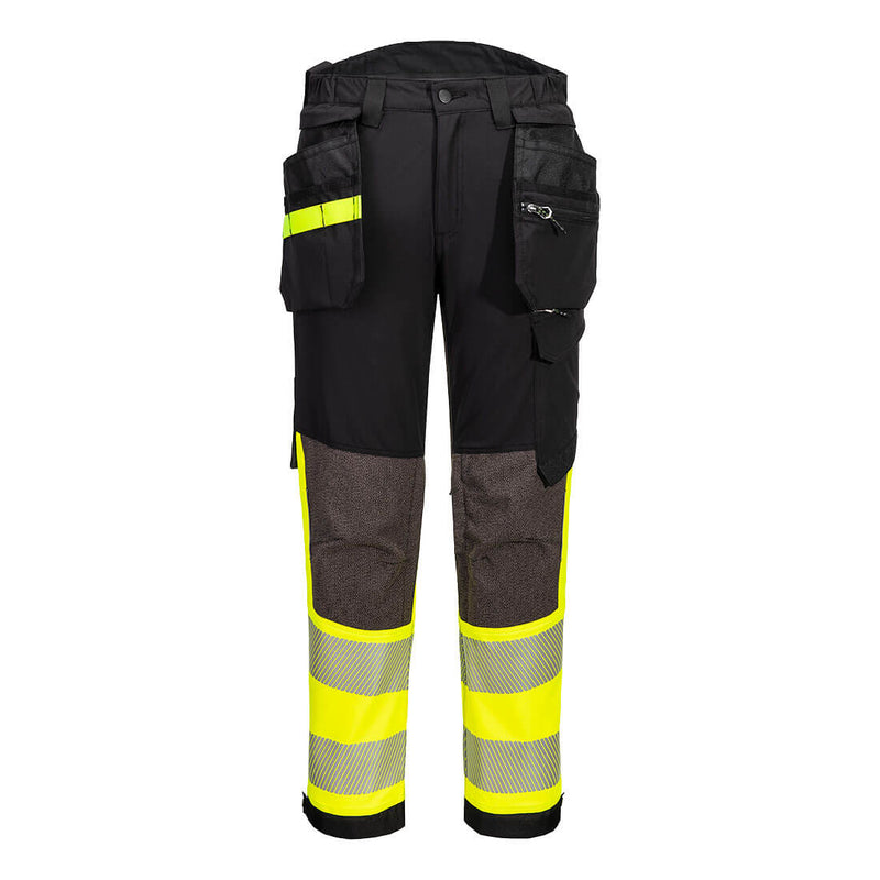 Chargez l'image dans la visionneuse de la galerie, EV442 - Pantalon Stretch EV4 Haute-Visibilité Classe 1 avec Poches flottantes Démontables, Jaune/Noir Tall # Couleur_Jaune/Noir Tall