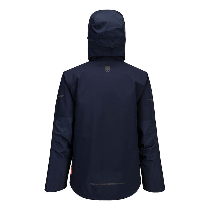Chargez l'image dans la visionneuse de la galerie, EV460 - Veste de pluie EV4 Shell, Marine Tall, vue de dos # Couleur_Marine Tall