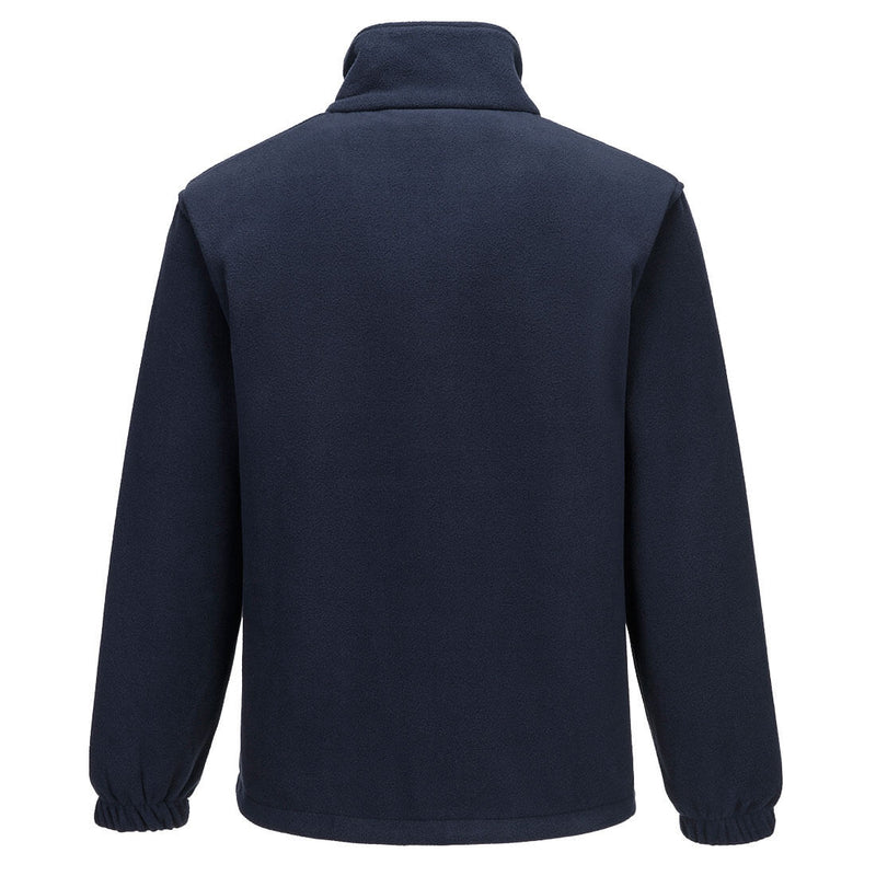 Chargez l'image dans la visionneuse de la galerie, F205 - Polaire Aran Homme, Marine, vue de dos # Couleur_Marine