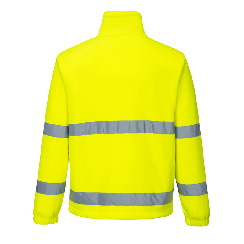 Chargez l'image dans la visionneuse de la galerie, F303 - Polaire Coupe Vent HV, Jaune, vue de dos # Couleur_Jaune