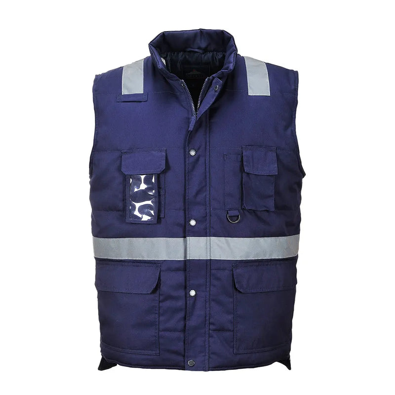 Chargez l'image dans la visionneuse de la galerie, Gilet de froid Iona F414 - bodywarmer haute visibilité avec bandes réfléchissantes
