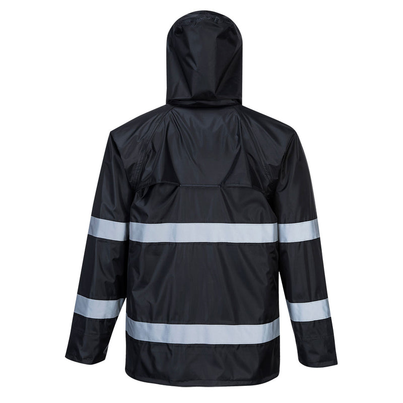 Chargez l'image dans la visionneuse de la galerie, F440 - Veste de pluie IONA Classic, Noir, vue de dos # Couleur_Noir