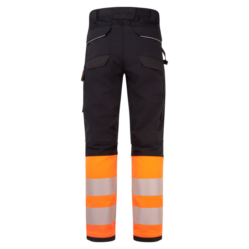 Chargez l'image dans la visionneuse de la galerie, FR451 - Pantalon PW3 Modaflame HV Classe 1, Orange/Noir, vue de dos # Couleur_Orange/Noir