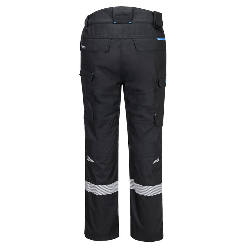 Chargez l'image dans la visionneuse de la galerie, FR456 - Pantalon de pluie Modaflame FR WX3, Noir, vue de dos # Couleur_Noir