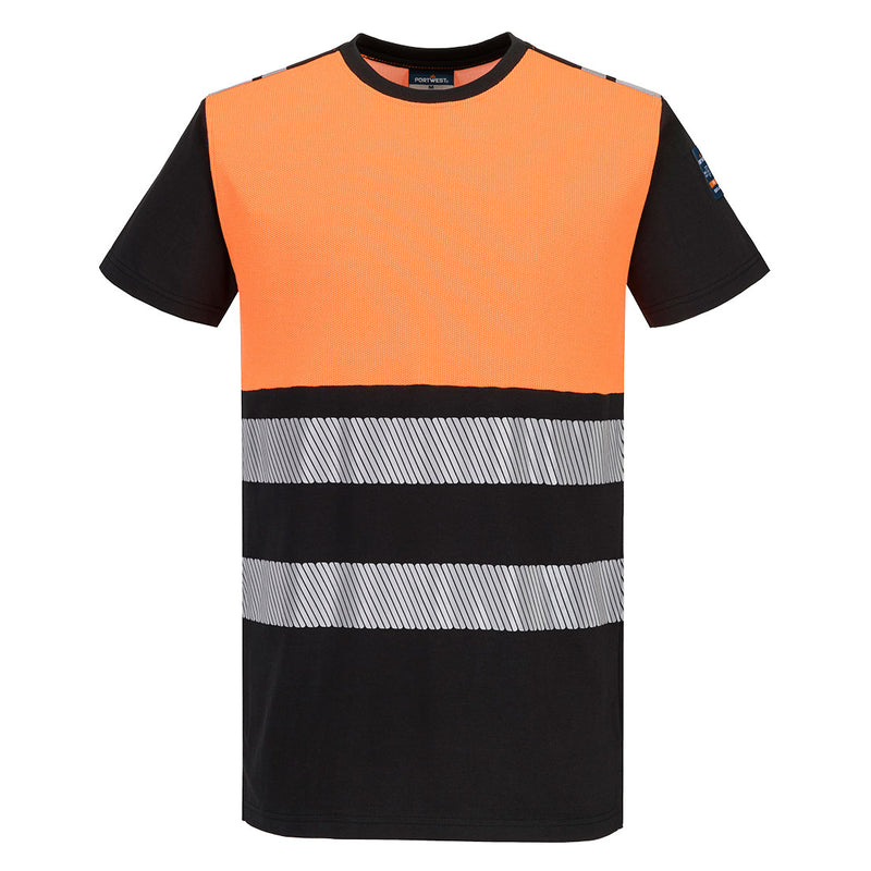 Chargez l'image dans la visionneuse de la galerie, FR776 - T-shirt MC PW3 Modaflame HVO Classe 1 FR, Orange/Noir # Couleur_Orange/Noir