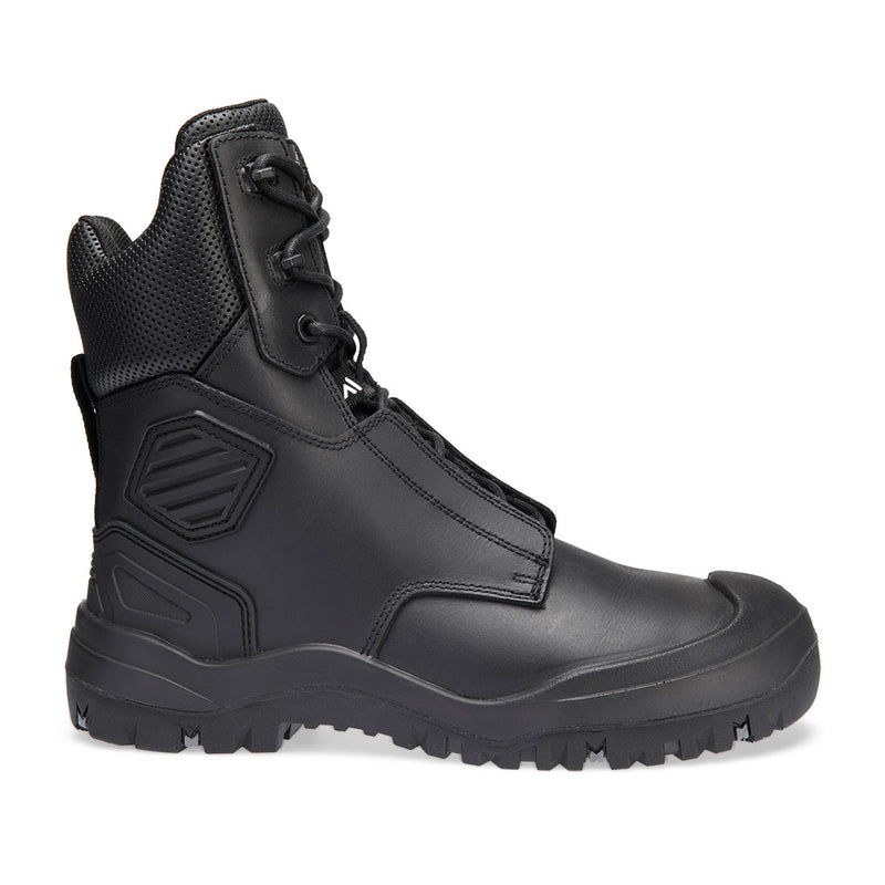 Chargez l'image dans la visionneuse de la galerie, FT31 - Chaussure haute cuir embout acier S3 SC HRO HI CI LG SR, Noir, vue de dos # Couleur_Noir