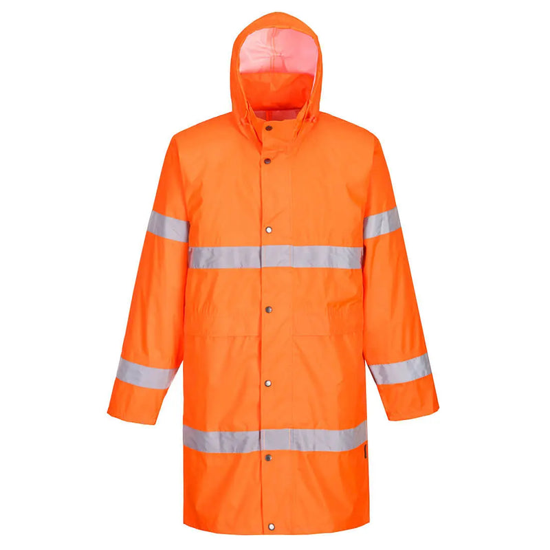 Chargez l'image dans la visionneuse de la galerie, Manteau de pluie haute visibilité H442 - vue détail bandes réfléchissantes