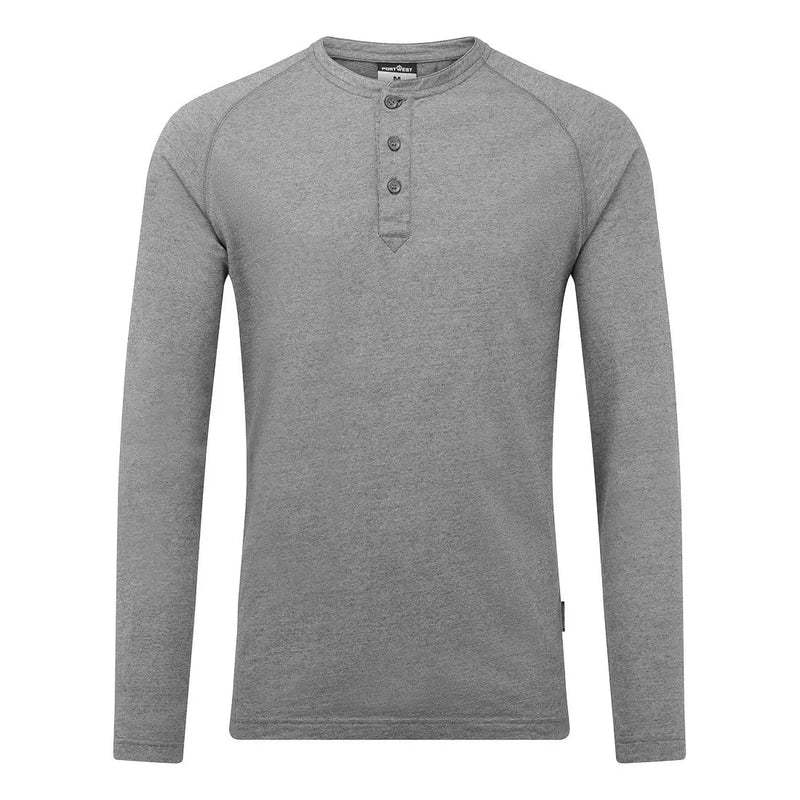 Chargez l'image dans la visionneuse de la galerie, T-shirt Henley KA3 manches longues KA370 Portwest