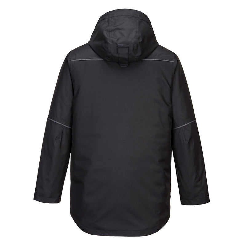 Chargez l'image dans la visionneuse de la galerie, KX360 - Parka KX3, Noir, vue de dos # Couleur_Noir