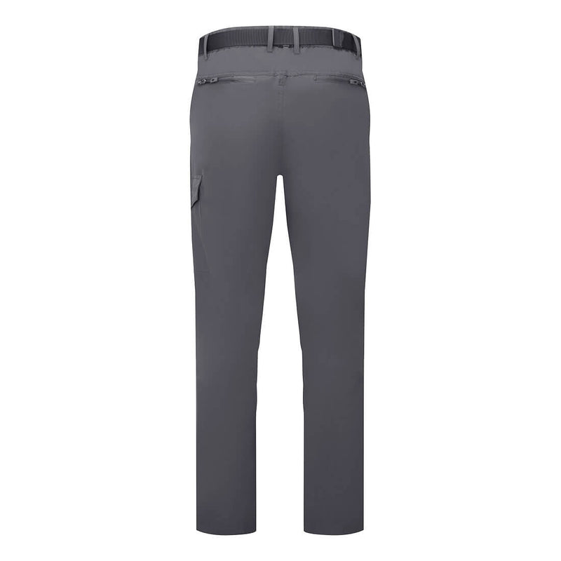 Chargez l'image dans la visionneuse de la galerie, L711 - Pantalon ultra léger slim Stretch, Gris Métal Short, vue de dos # Couleur_Gris Métal Short