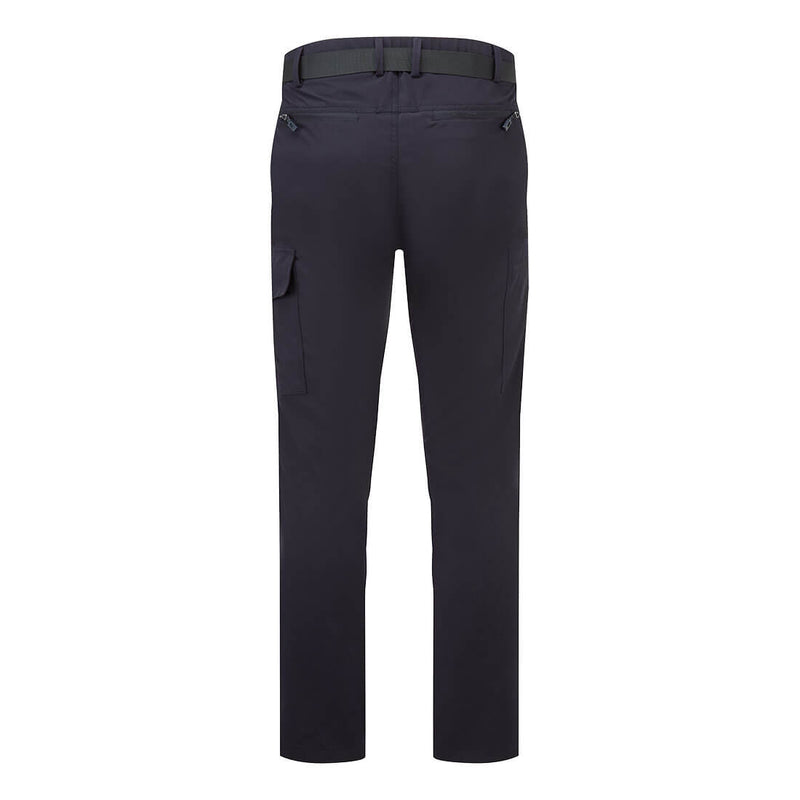 Chargez l'image dans la visionneuse de la galerie, L711 - Pantalon ultra léger slim Stretch, Marine, vue de dos # Couleur_Marine