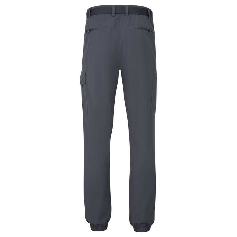 Chargez l'image dans la visionneuse de la galerie, L712 - Pantalon ultra léger slim Stretch, Gris Métal Short, vue de dos # Couleur_Gris Métal Short