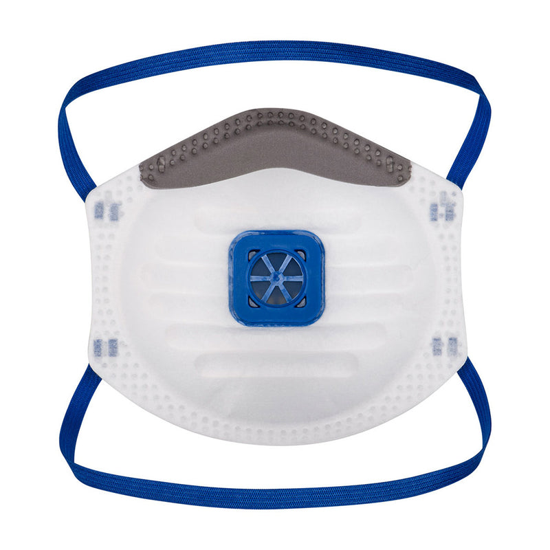 Chargez l'image dans la visionneuse de la galerie, P201 - Masque FFP2 avec valve (10pcs), Blanc, vue de dos # Couleur_Blanc