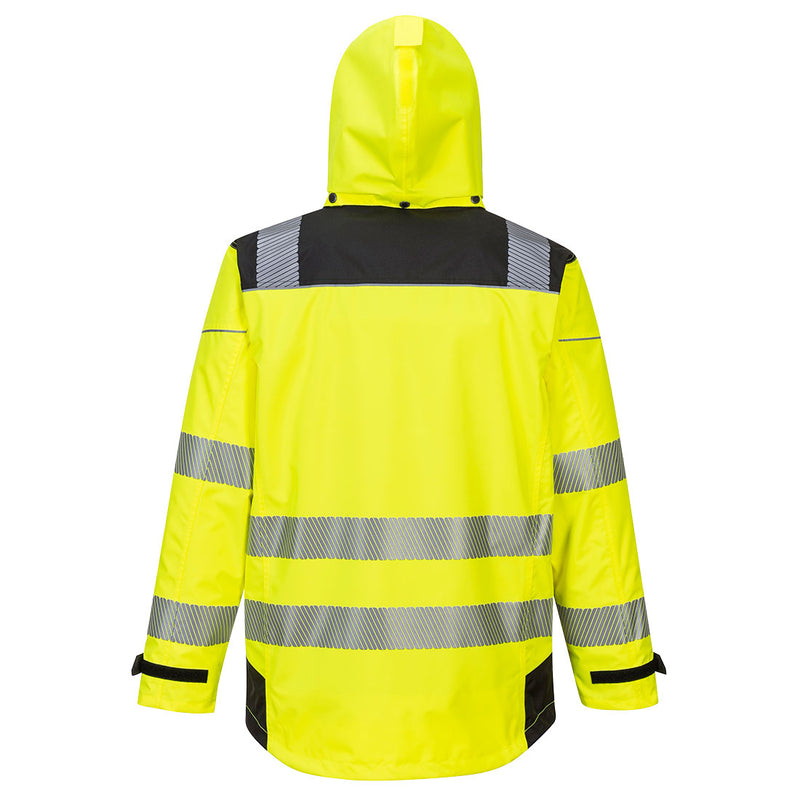 Chargez l'image dans la visionneuse de la galerie, PW365 - Parka PW3 3-en-1 haute visibilité, Jaune/Noir, vue de dos # Couleur_Jaune/Noir