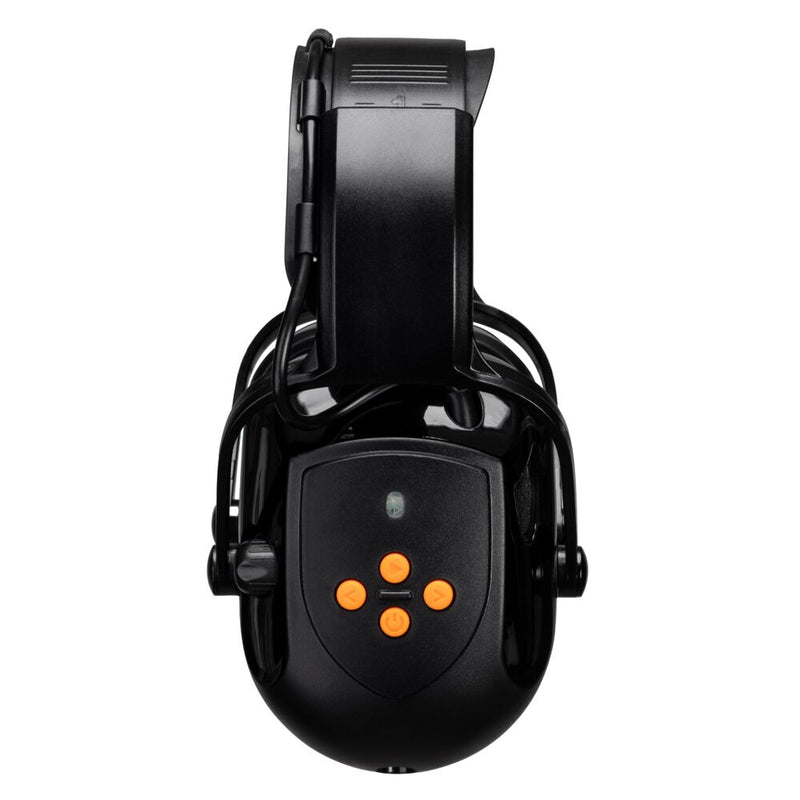 Chargez l'image dans la visionneuse de la galerie, PW77 - Casque anti-bruit électronique Bluetooth 29bB, Noir, vue de dos # Couleur_Noir